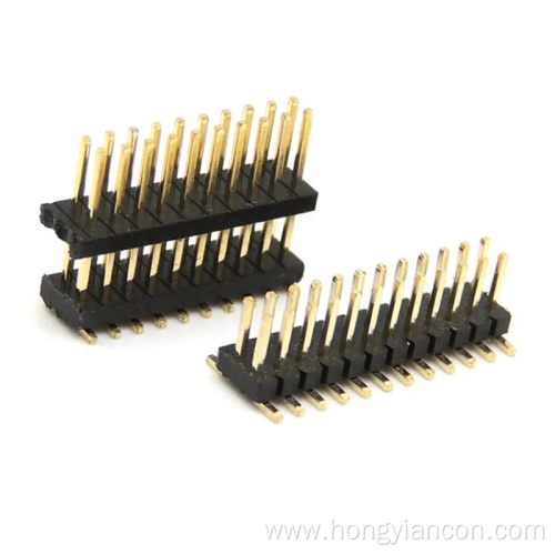 Custom 2.54mm 1.27mm 1mm Double Row Pin Connector
